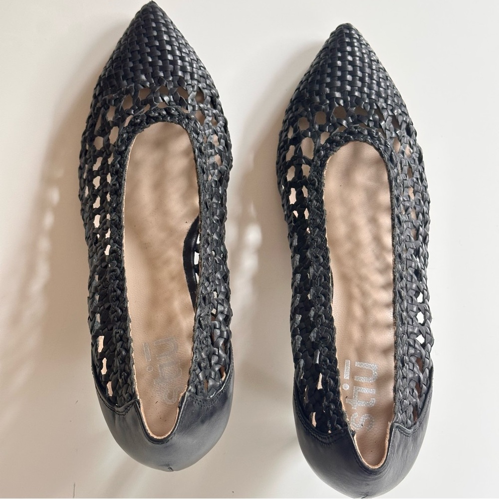 Stiu Woven Leather Kitten Heels - Picture 3 of 7